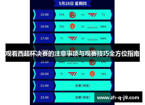 观看西超杯决赛的注意事项与观赛技巧全方位指南 观看西超杯决赛的注意事项与观赛技巧全方位指南