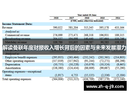 解读曼联年度财报收入增长背后的因素与未来发展潜力